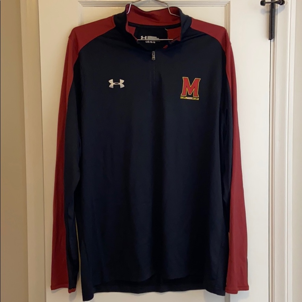 New! Under Armour men’s 1/4 zip top Maryland Terps